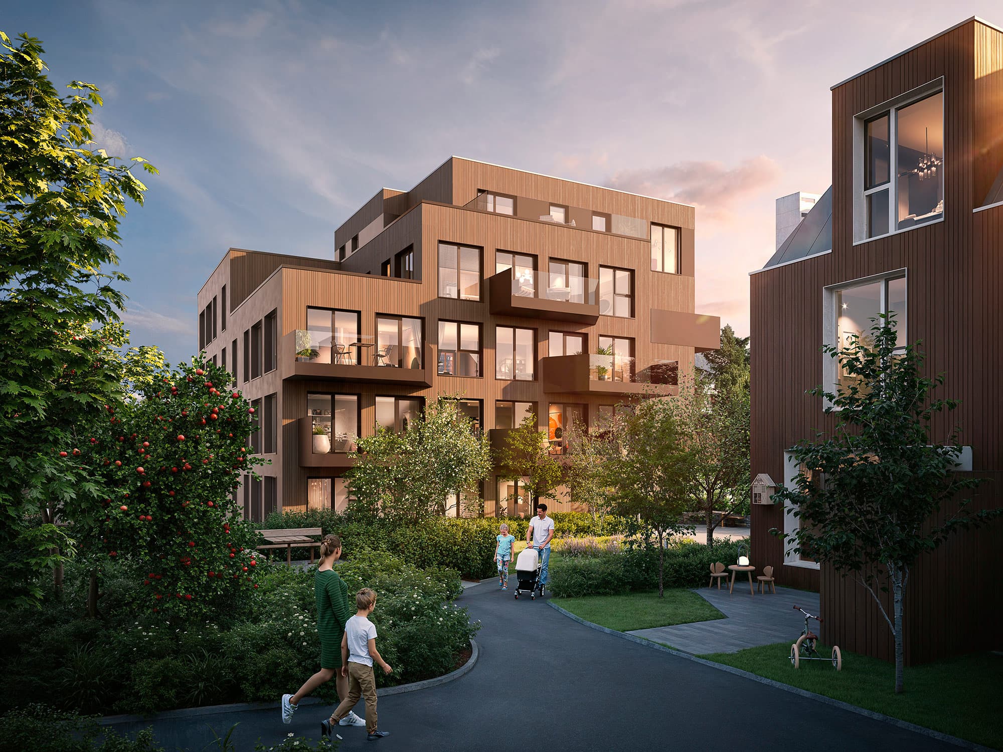 Botanika boligblokk og rekkehus — VVS-prosjektering av KM Prosjektering